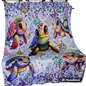 Sea Turtle‎ Fleece Light Weight Blanket Soft
